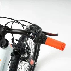 S'COOL Xroc 20-K7 20" junior MTB cykel i aluminium med 7 gear - lysegr�/orange