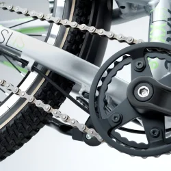 XXlite SL 20" letvgts alu cykel 3-gear - slv/pastelgrn