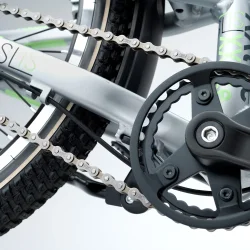 S'COOL XXlite SL 24" 7-gear letvgts cykel i aluminium, frilb - slv/pastelgrn