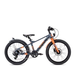 0 tommer letvgts alu cykel 7-gear - gr/orange