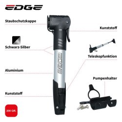 Mini cykelpumpe Edge Typhoon