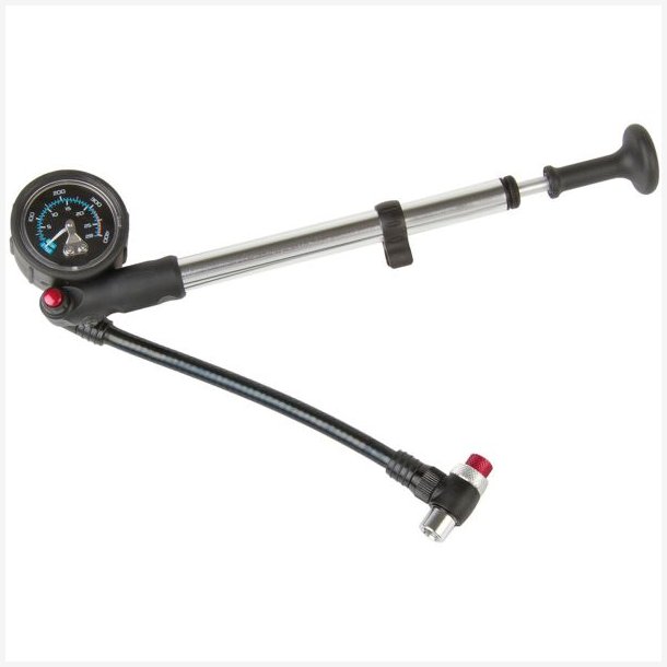 Shock pumpe Beto med manometer - aluminium