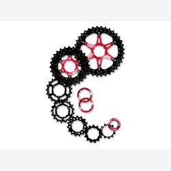 Cassette-sprocket 10 speed Sunrace CSMX0 11-36T - black/red
