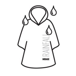 Mirage Rainfall regnponcho i plast � bl�