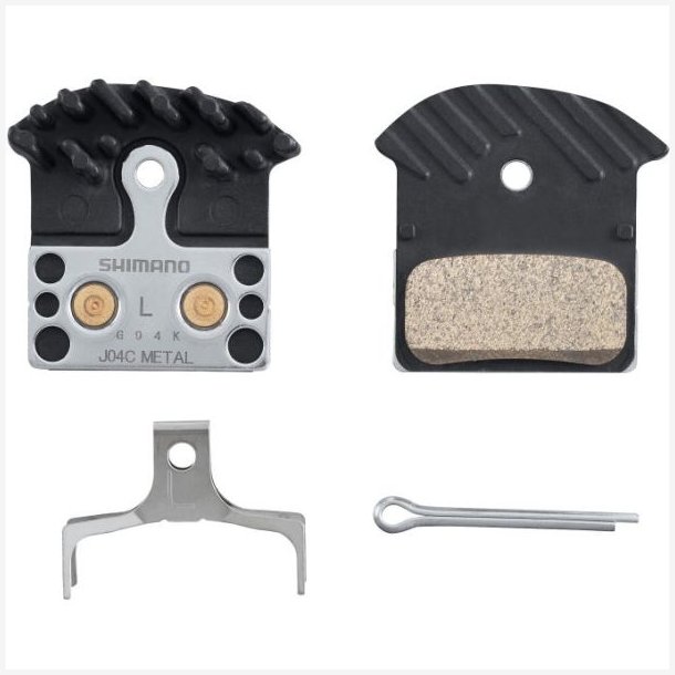 Skivebremseklodser Shimano J04C Metal med kleribber