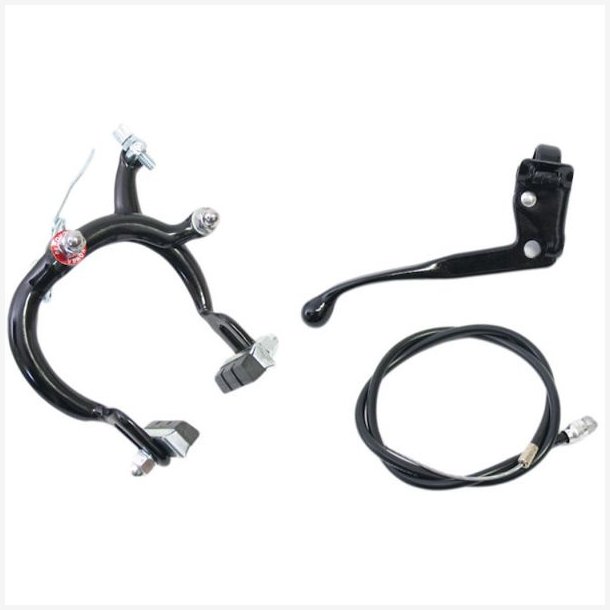 FORBREMSE BMX KOMPLET SORT