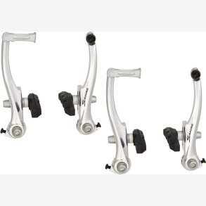 V-Bremse set (suitable for front and rear) Saccon - silver