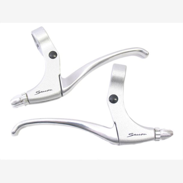 Pair of levers Saccon for rollerBremse - 4 fingers - satin/silver