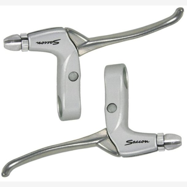 Pair of levers Saccon for rollerBremse - 4 fingers - satin/silver