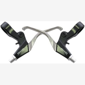 S�t af Saccon bremsegreb til V-bremser � 3-fingergreb � sort/s�lv