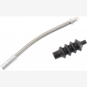 Flexible V-Bremse pipe with rubber boot Elvedes �5.0 mm stainless steel (10 pieces)