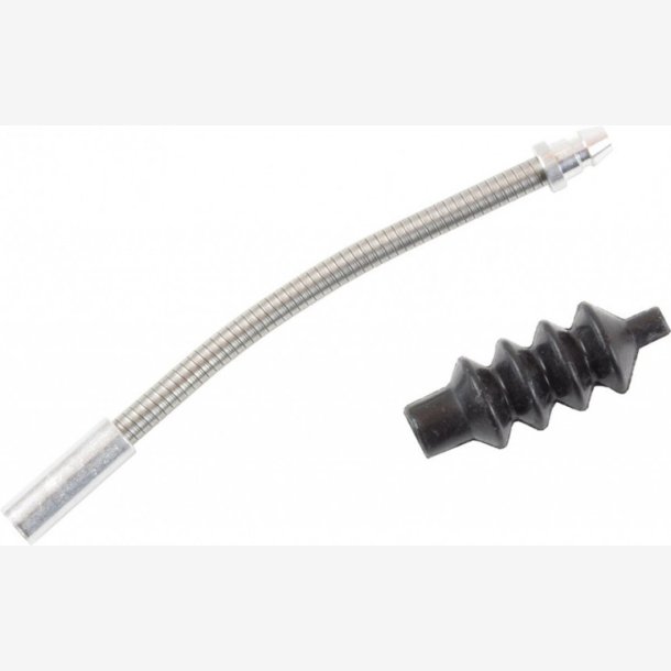 Flexible V-Bremse pipe with rubber boot Elvedes 5.0 mm stainless steel (10 pieces)