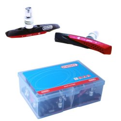 Bremse shoe set for V-Bremse Elvedes Dual Compound 72mm  (25 pairs)