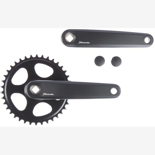 Tandhjul set 38T Miranda Delta JIS for 3/32  Kde - without disc - matte black