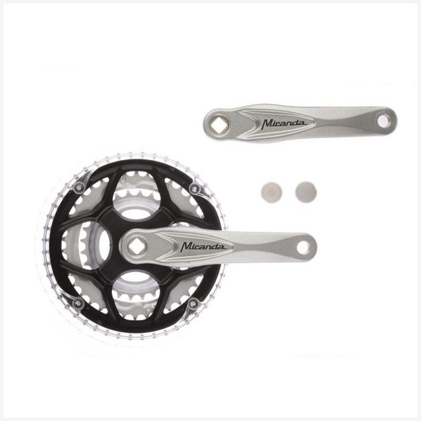 Kranks�t 8 gear Miranda Alfa 3, 48/38/28T 8mm - s�lv
