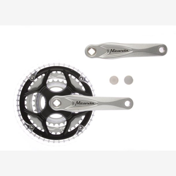 Tandhjul set 8 speed Miranda Alfa 3, 48/38/28T 8mm - silver