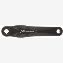 Pedalarm til hjre Miranda Alfa 1 170mm - sortlakeret