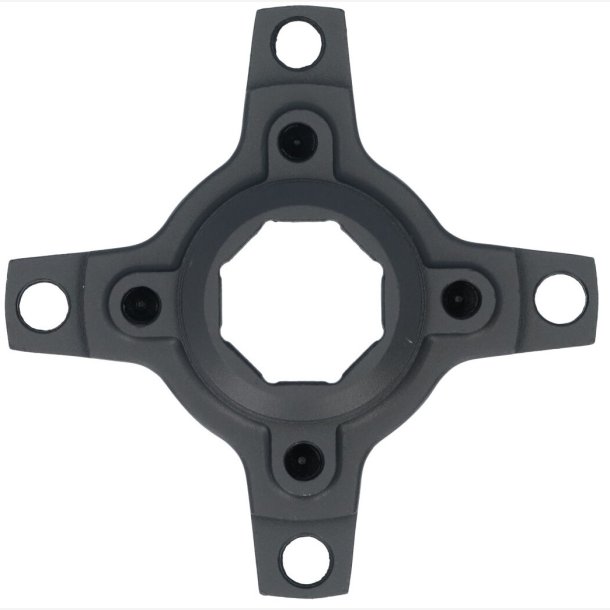 Crank spider Miranda for Brose Boost engine 4-arm BCD 55/104 mm - aluminum black