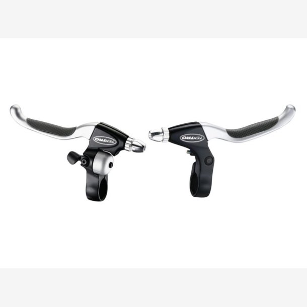 Bremse lever set Tektro CL530TS+CL535RT V-Bremse with integrated Cykelklokke - black/satin