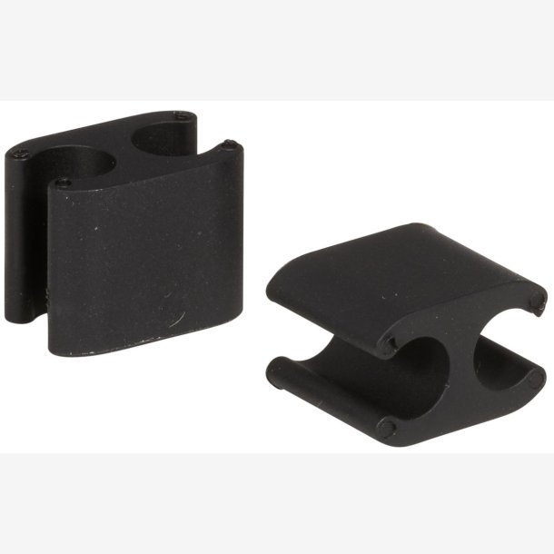 Cable clips Elvedes Duo PVC for Shimano Di2 5.0 mm + 2.5 mm - black (50 pieces)