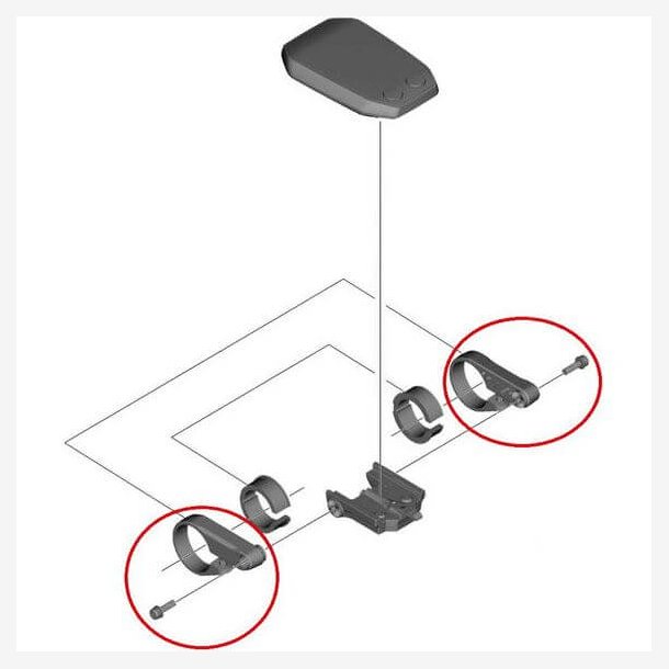  Shimano  Display Holder Support L+R trin SC-E6010