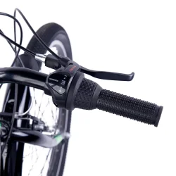 S'COOL troX 24-N3 24" drengecykel med 3 gear, fodbremse - sort/gr�n