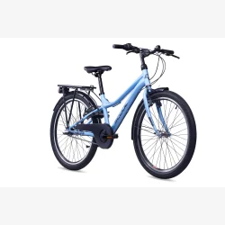 S'COOL troX 24-N3 24" drengecykel med 3 gear, fodbremse - bl�