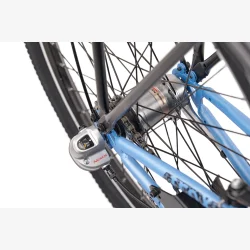 S'COOL troX 24-N3 24" drengecykel med 3 gear, fodbremse - bl�