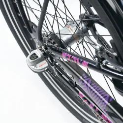 S'COOL chiX Pro 24-N3 24" juniorcykel med 3 gear, fodbremse - sort/pink