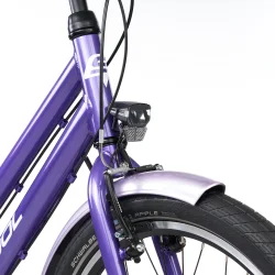 S'COOL chiX Pro 24-N3 24" juniorcykel med 3 gear, fodbremse - lilla/lavendel