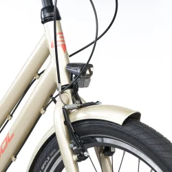 S'COOL chiX Pro 24-N3 24" juniorcykel med 3 gear, fodbremse - champagne beige
