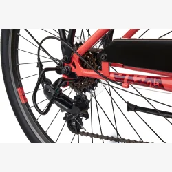 S'COOL ChiX 24-K6 24" b�rnecykel med 6 gear - koralr�d