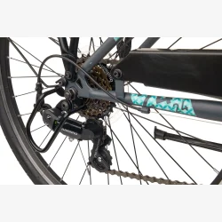 S'COOL ChiX 24-K6 24" b�rnecykel med 6 gear - m�rkegr�