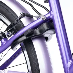 S'COOL chiX Pro 24-K7 24" juniorcykel med 7 gear - lilla/lavendel