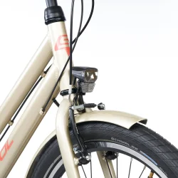 S'COOL chiX Pro 24-K7 24" juniorcykel med 7 gear - champagne beige