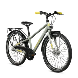 S'COOL troX Pro 24-N3 24" juniorcykel med 3 gear, fodbremse - gr�