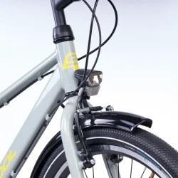 S'COOL troX Pro 24-N3 24" juniorcykel med 3 gear, fodbremse - gr�