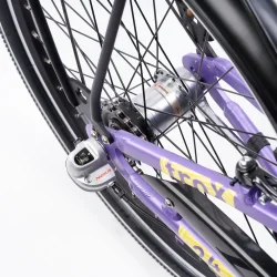 S'COOL troX Pro 24-N3 24" juniorcykel med 3 gear, fodbremse - lilla