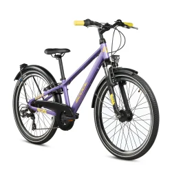 S'COOL troX Pro 24-K7 24" juniorcykel med 7 gear - lilla