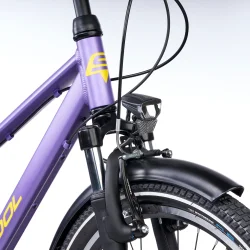 S'COOL troX Pro 24-K7 24" juniorcykel med 7 gear - lilla