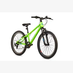 S'COOL Xroc 24" junior MTB cykel med 6 gear - neon gr�n