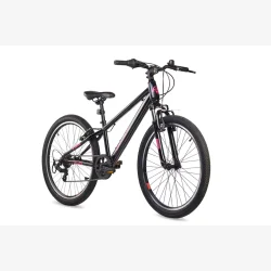 S'COOL Xroc 24" junior MTB cykel med 6 gear - sort