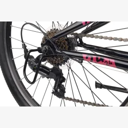 S'COOL Xroc 24" junior MTB cykel med 6 gear - sort