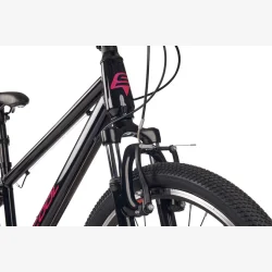 S'COOL Xroc 24" junior MTB cykel med 6 gear - sort