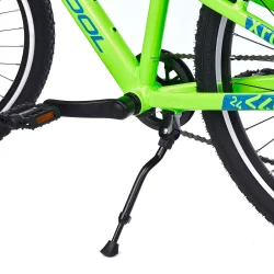 S'COOL Xroc Pro 24-K7 24" junior MTB cykel i aluminium med 7 gear - neon gr�n