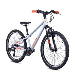 S'COOL Xroc Pro 24-K7 24" junior MTB cykel i aluminium med 7 gear - gr�