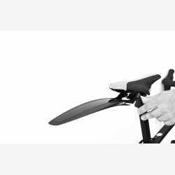 Bagskrm Polisport S-Mud kort version - sort