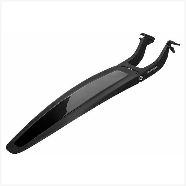 Bagskrm Polisport S-Mud kort version - sort