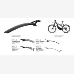 Bagskrm 26-29" Polisport Mud Pro sadelpindmontering - sort