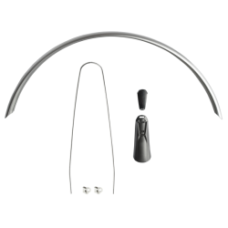 Eurofender bagskrm Snello 28" 46mm smokeslv